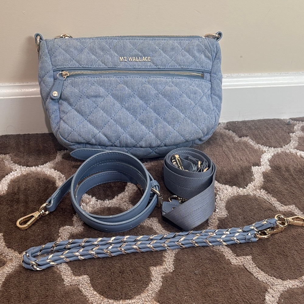 MZ Wallace Light Blue denim crossbody